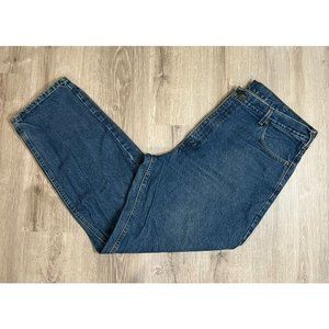 Carhartt B17 DST Jeans Men's 42x32 Relaxed Fit Straight Leg Denim Blue‎